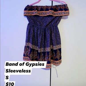 Band of Gypsies Sleeveless patterned dress